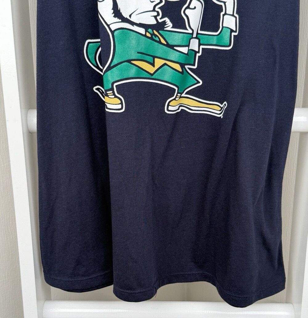 Notre Dame Athletic Knit Tank Top Champion Womens L Navy Racerback Activewear EC - Picture 5 of 11